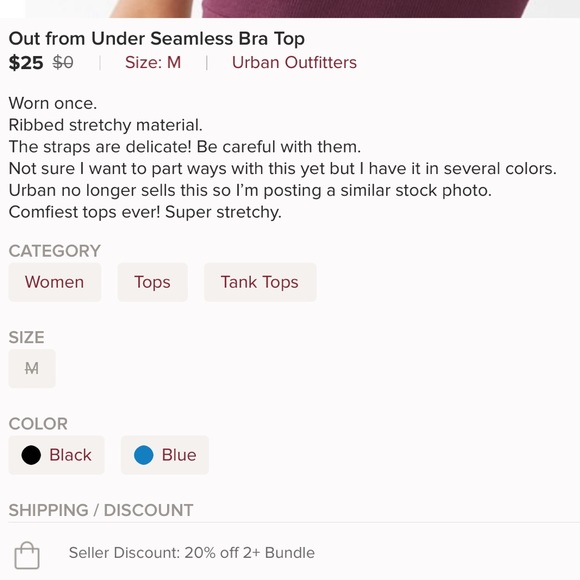 Out from under bra top - Picture 4 of 4